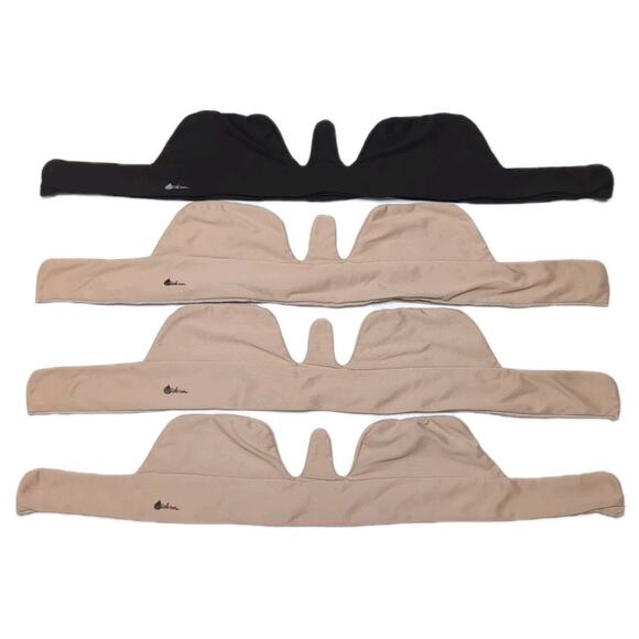 Wick 'em Bra Liner 4-Pack 3 Beige 1 Black F/G Cup Sizes Moisture Wicking Cushion - Picture 1 of 7